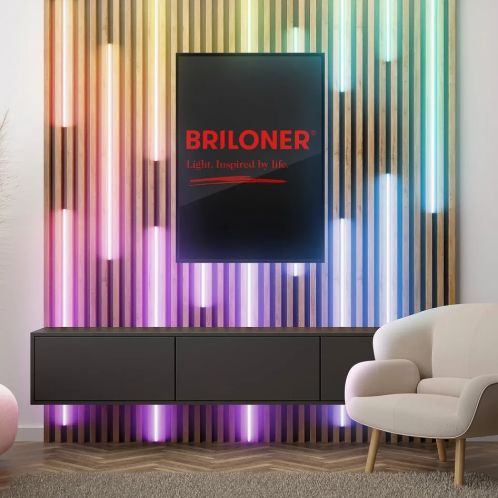 Briloner Dekorationsbelysning|Led Strips > LED-strip Pimp your panel, forlængersæt, RGBW, længde 2,6 m