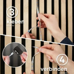 Briloner Dekorationsbelysning > LED-strip Pimp your panel, startsæt, RGBW, længde 2,6 m