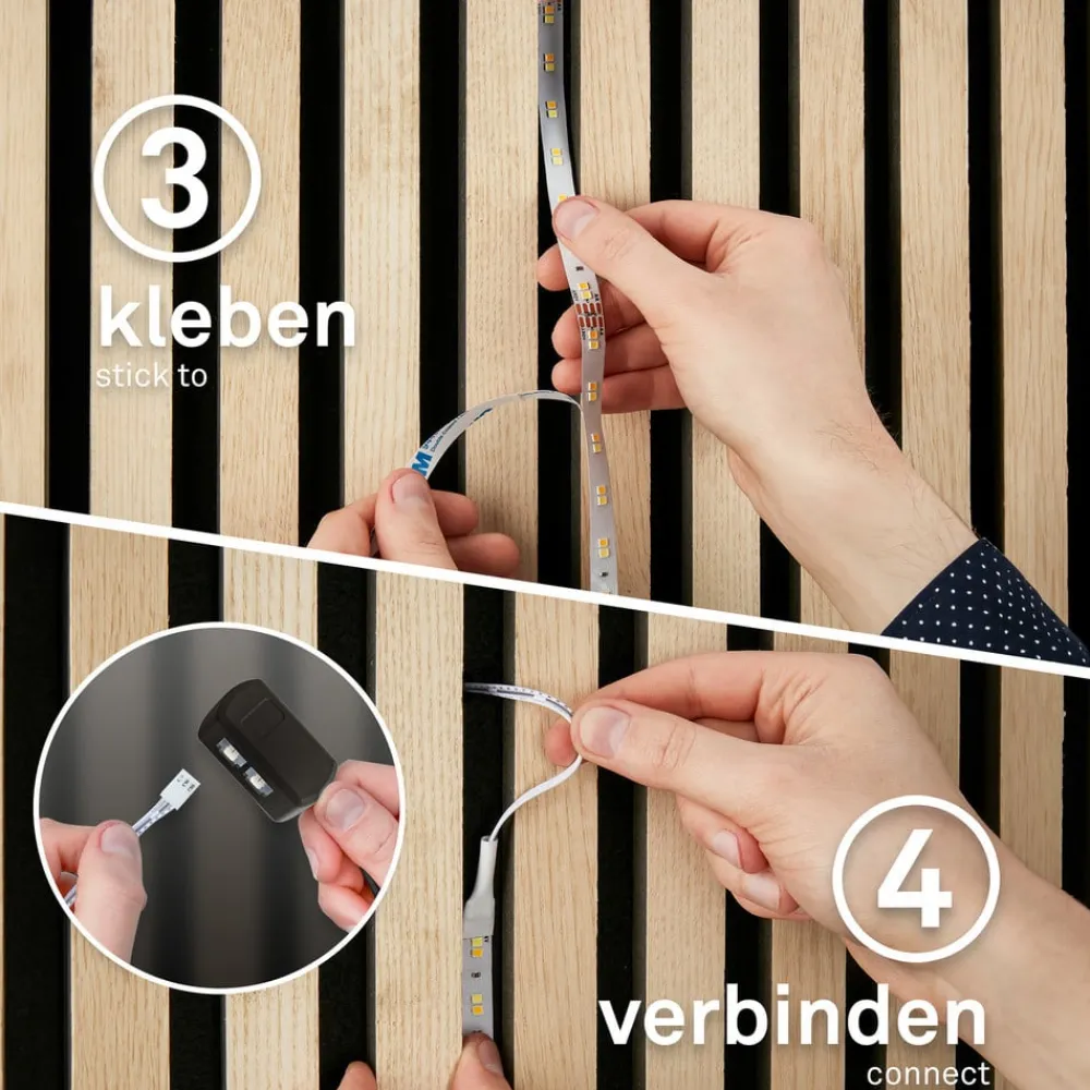 Briloner Dekorationsbelysning > LED-strip Pimp your panel, startsæt, RGBW, længde 2,6 m