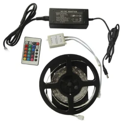 Bioledex Dekorationsbelysning|Led Strips > LED-strip SMD-RGB0-005, RGB, 5 m, komplet sæt
