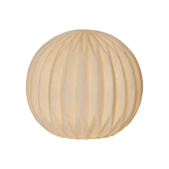STAR TRADING Dekorationsbelysning > LED-terrasselampe Sandy, Ø 30 cm hvid plast batteri