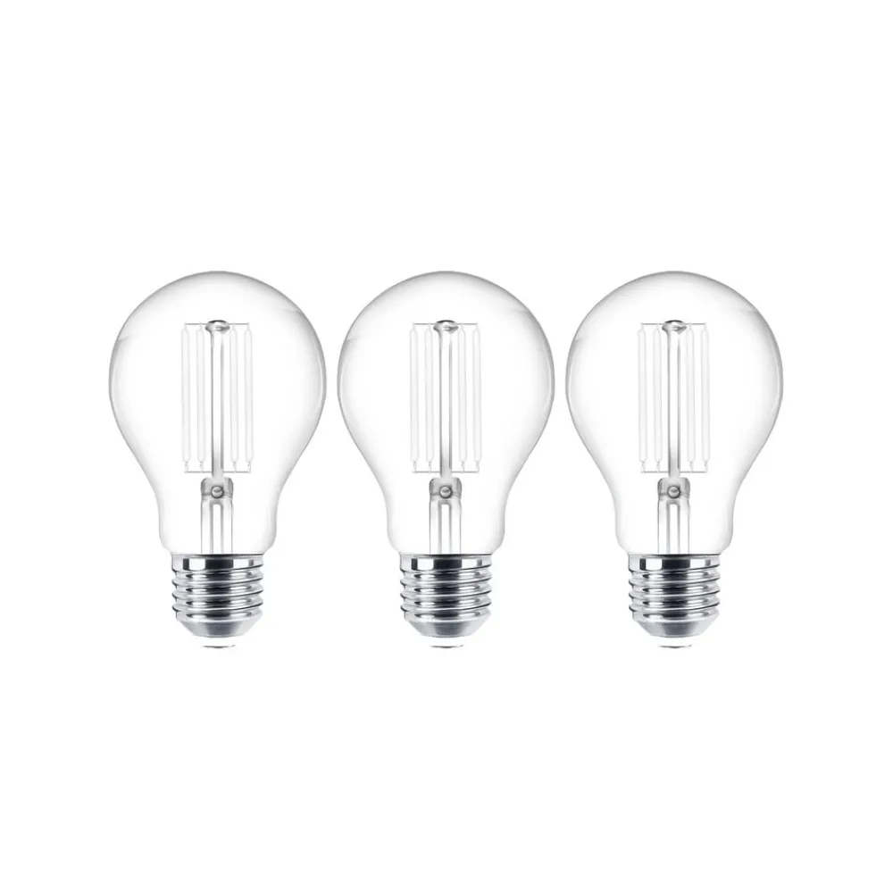 Filament Pære ^ Lindby LED-trådpære E27 sæt med 3 stk. 4W 470 lm klar 2.700K