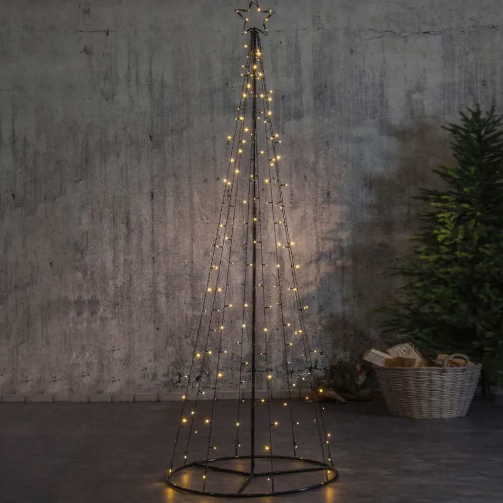STAR TRADING Dekorationsbelysning|Julepynt > LED udendørs dekoration Lystræ, LED'er delvist blinkende