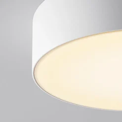 Udendørs Loftlamper ^ Maytoni LED udendørs loftlampe Zon, hvid, Ø 22 cm, 3.000 K, metal