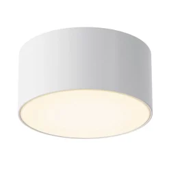 Maytoni Udendørs Loftlamper > LED udendørs loftlampe Zon, hvid, Ø 12 cm, 3.000 K, metal