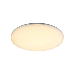 Globo Terrassebelysning|Udendørs Loftlamper > LED udendørs loftslampe Dori, Ø 33 cm, hvid, plast, IP54