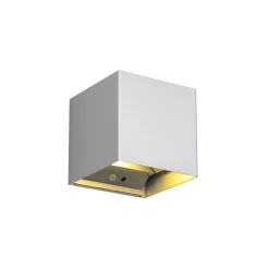 Væglampe Med Sensor ^ Reality Leuchten LED udendørs væglampe Talent, titanium-farvet, bredde 10 cm, sensor