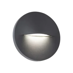 Viokef Væglamper > LED udendørs væglampe Vita, mørkegrå, Ø 14 cm