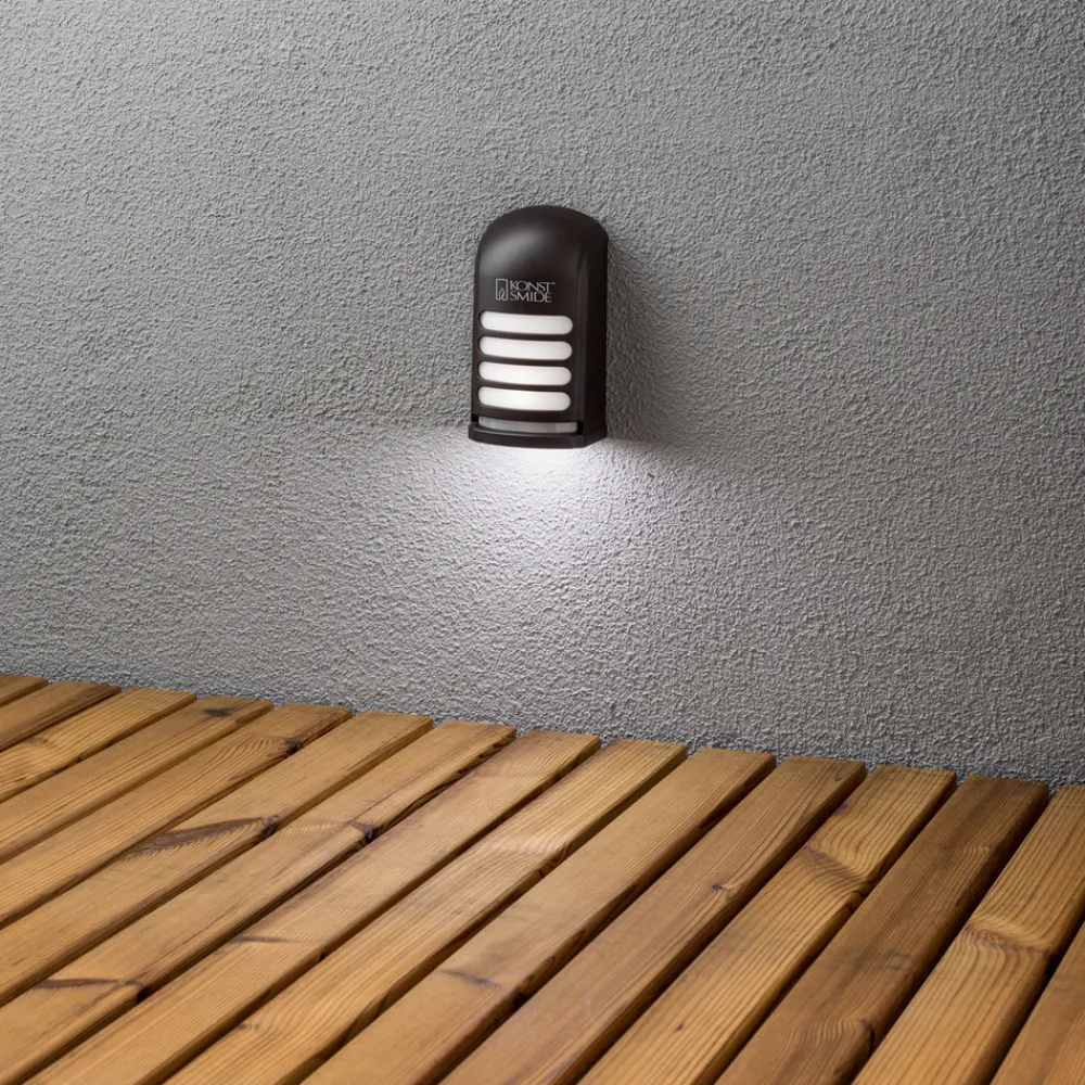 Væglampe Med Sensor ^ Konstsmide LED udendørs væg påbygningslampe Prato med sensor