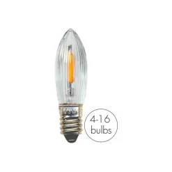 STAR TRADING Filament Pære > LED udskiftningspære lys E10 0,5W klar 14-55VAC/DC 7xsæt