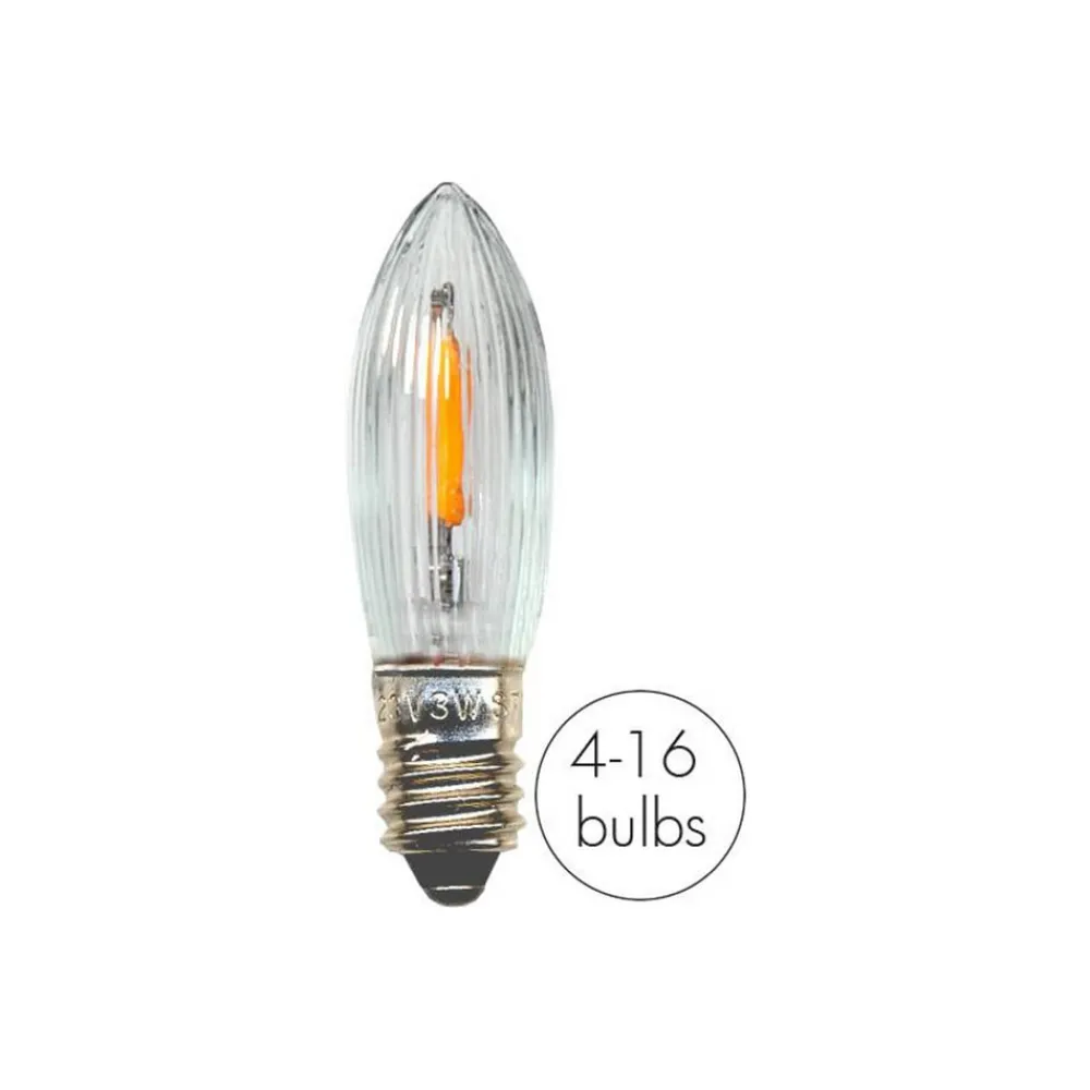 STAR TRADING Filament Pære > LED udskiftningspære lys E10 0,5W klar 14-55VAC/DC 7xsæt