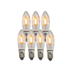 STAR TRADING Filament Pære > LED udskiftningspære lys E10 0,5W klar 14-55VAC/DC 7xsæt
