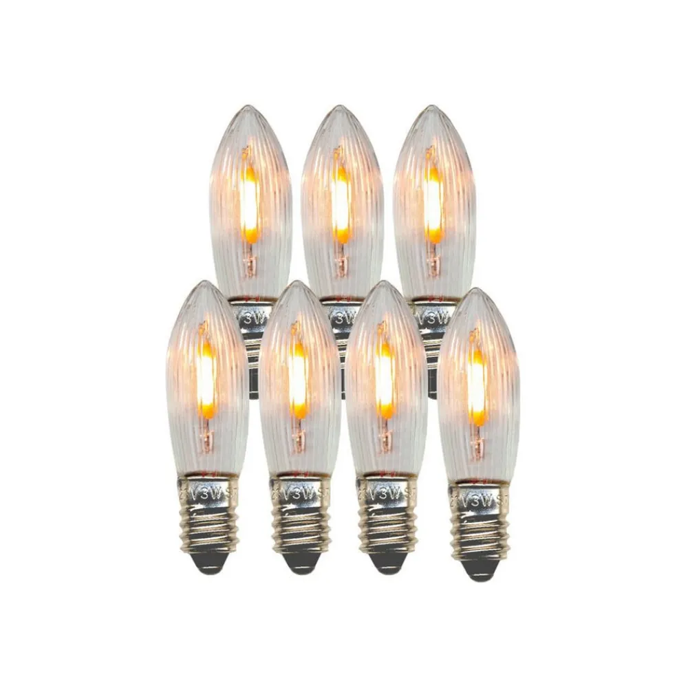 STAR TRADING Filament Pære > LED udskiftningspære lys E10 0,5W klar 14-55VAC/DC 7xsæt