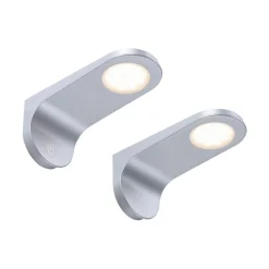 Paul Neuhaus Underskabsbelysning > LED-underskabsbelysning Amon, sølv, 15 cm lang, sæt med 2, dæmpbar
