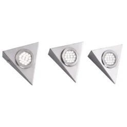Underskabsbelysning ^ Paul Neuhaus LED-underskabsbelysning Helena, trekant, sæt med 3
