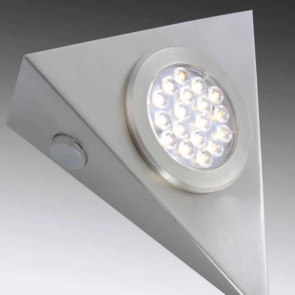 Underskabsbelysning ^ Paul Neuhaus LED-underskabsbelysning Helena, trekant, sæt med 3