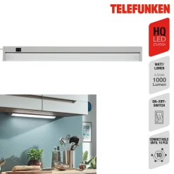 Telefunken Underskabsbelysning > LED-underskabsbelysning Hestia, 4.000K, 1.000lm, titanium