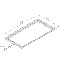 Hera Underskabsbelysning > LED-underskabsbelysning Sky 3-sæt 3.000K stål