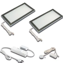 Hera Underskabsbelysning > LED-underskabsbelysning Sky Dæmper 2 stk. 4.000K stål