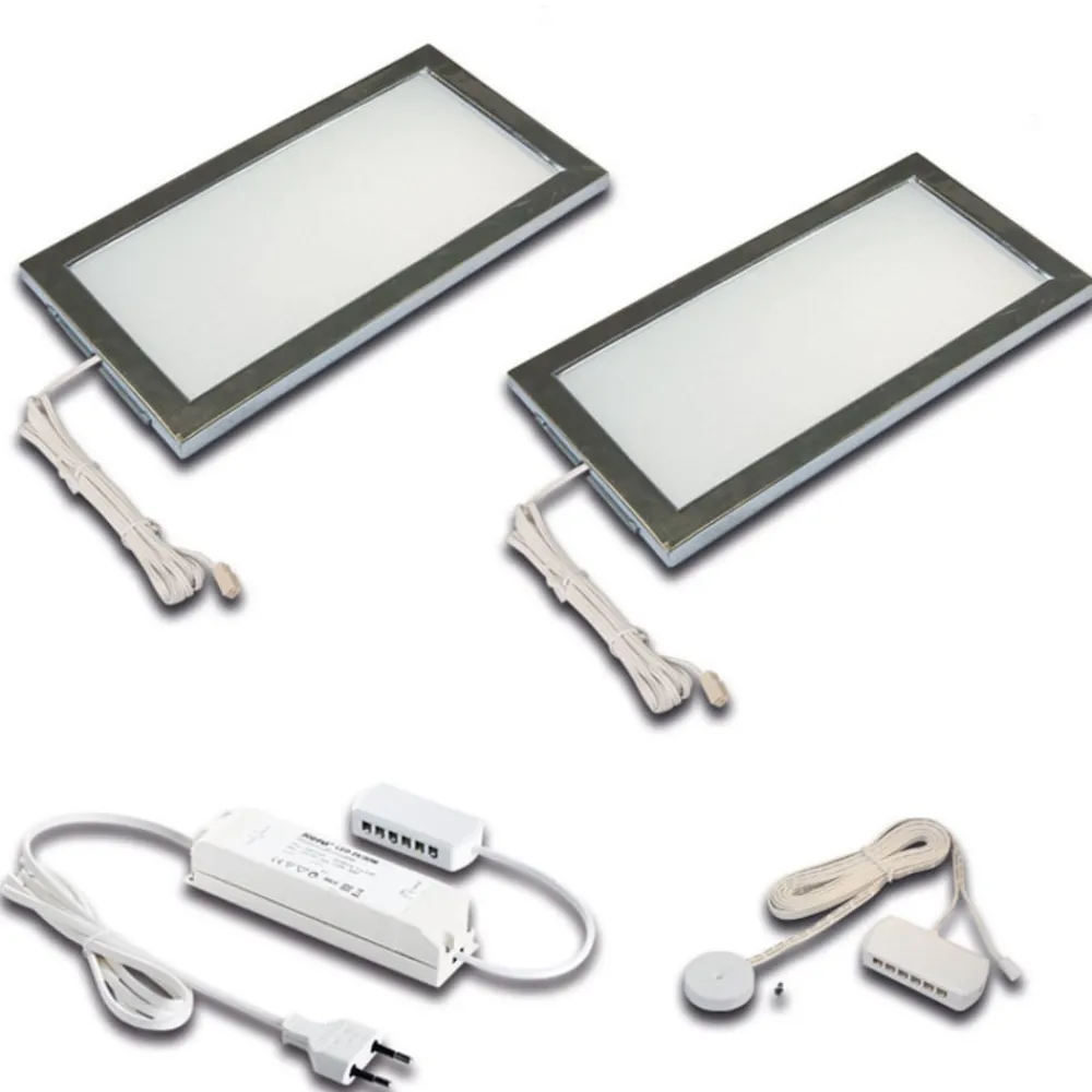 Hera Underskabsbelysning > LED-underskabsbelysning Sky Dæmper 2 stk. 4.000K stål