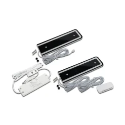 Hera Underskabsbelysning > LED-underskabsbelysning U-Pad F, sæt med 2 stk. 3.000K sort Sensor