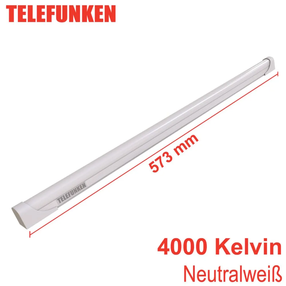 Underskabsbelysning ^ Telefunken LED underskabslampe Hebe, hvid, længde 57 cm