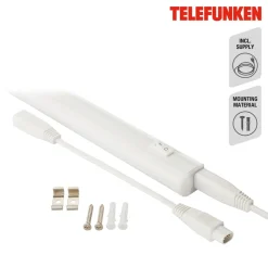 Underskabsbelysning ^ Telefunken LED underskabslampe Hephaistos, hvid, længde 87 cm