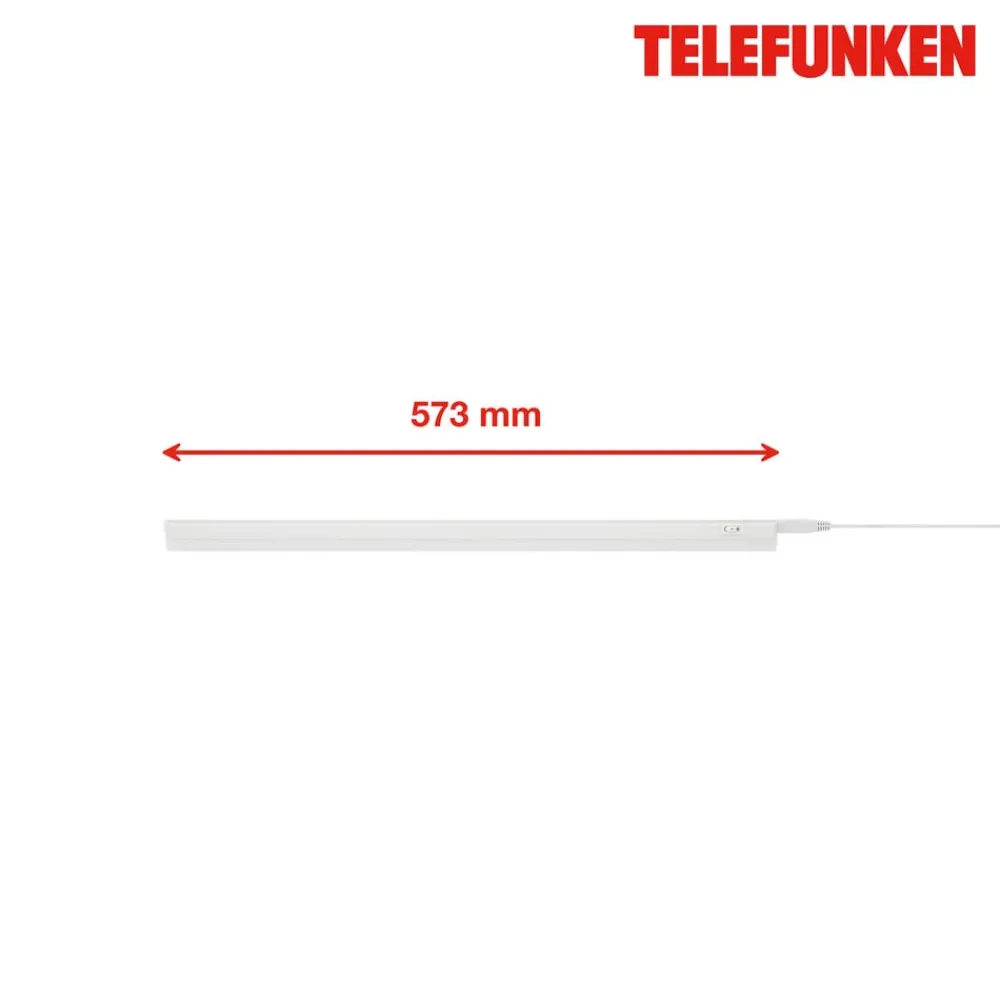 Telefunken Underskabsbelysning > LED underskabslampe Hephaistos, hvid, længde 57 cm