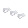Underskabsbelysning ^ JUST LIGHT. GmbH LED underskabslampe Theo, firkantet, sæt med 3 stk