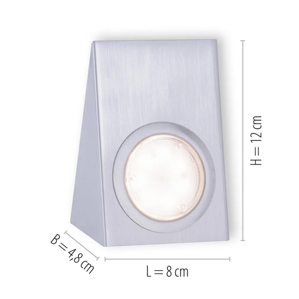 Underskabsbelysning ^ JUST LIGHT. GmbH LED underskabslampe Theo, firkantet, sæt med 3 stk