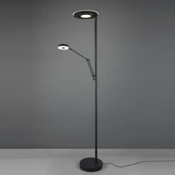 Trio Lighting Gulvlamper > LED-uplight Barrie med læselampe, sort mat