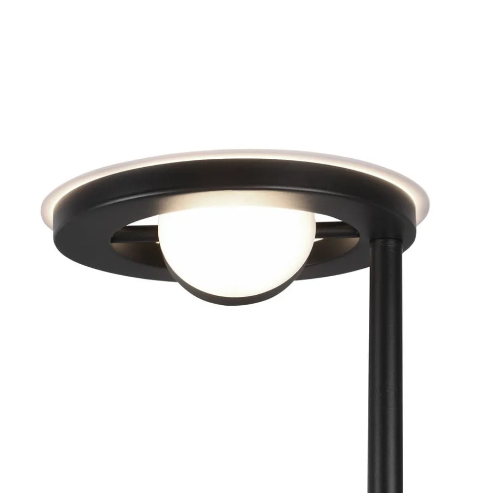 Trio Lighting Gulvlamper > LED-uplight Barrie med læselampe, sort mat