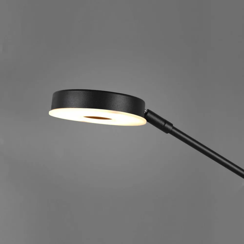 Trio Lighting Gulvlamper > LED-uplight Barrie med læselampe, sort mat