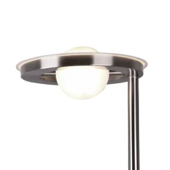 Gulvlamper ^ Trio Lighting LED-uplight Barrie med læselampe, nikkel mat