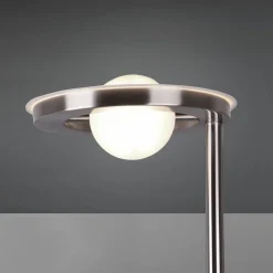 Gulvlamper ^ Trio Lighting LED-uplight Barrie med læselampe, nikkel mat