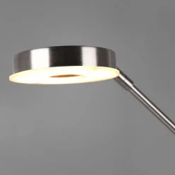 Gulvlamper ^ Trio Lighting LED-uplight Barrie med læselampe, nikkel mat