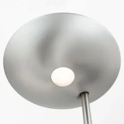 ORION Gulvlamper|Gulvlamper > LED-uplight Cobra med læselampe i nikkel