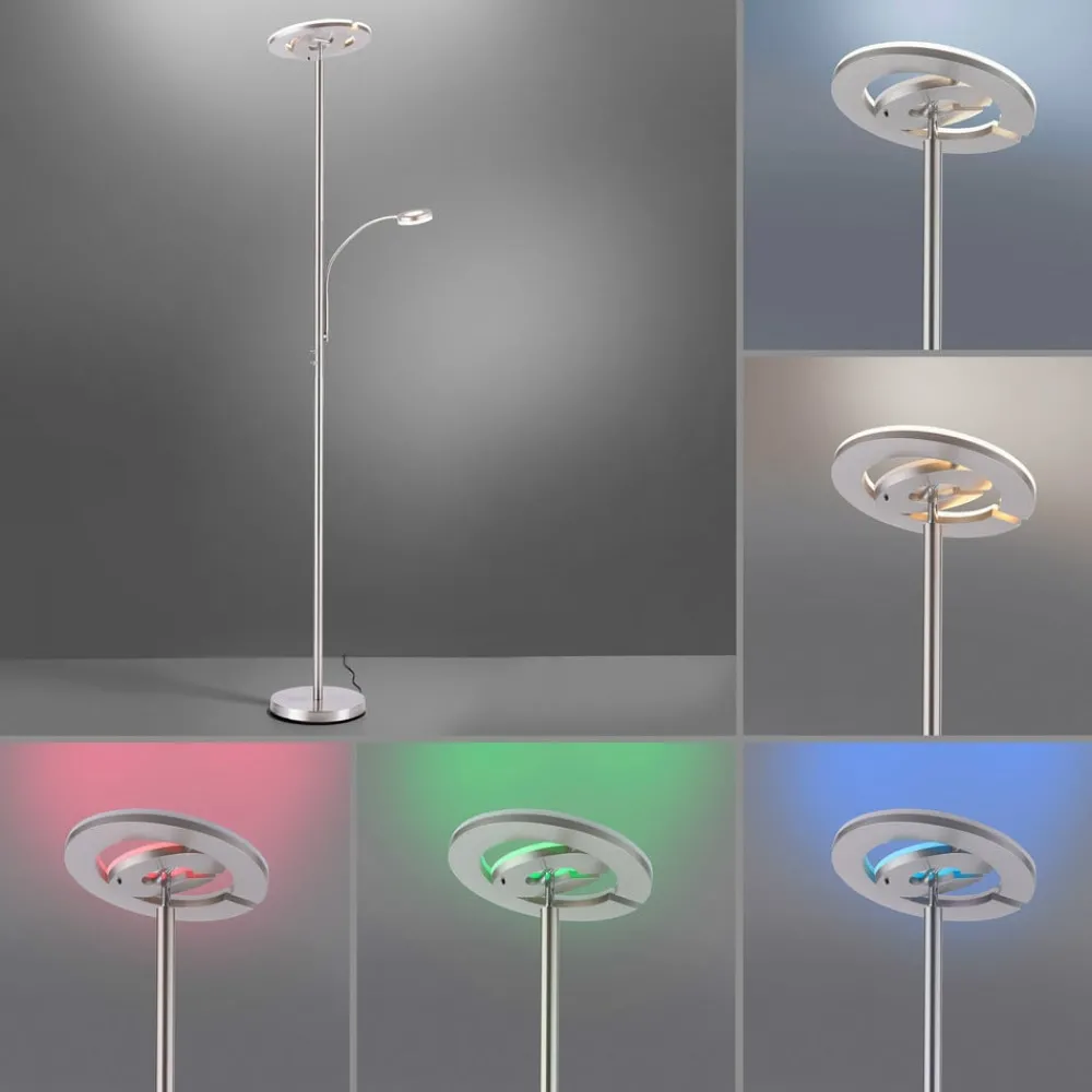 LOLA Smart Gulvlamper|Gulvlamper > LED-uplight LOLAsmart Rocco med læselampe