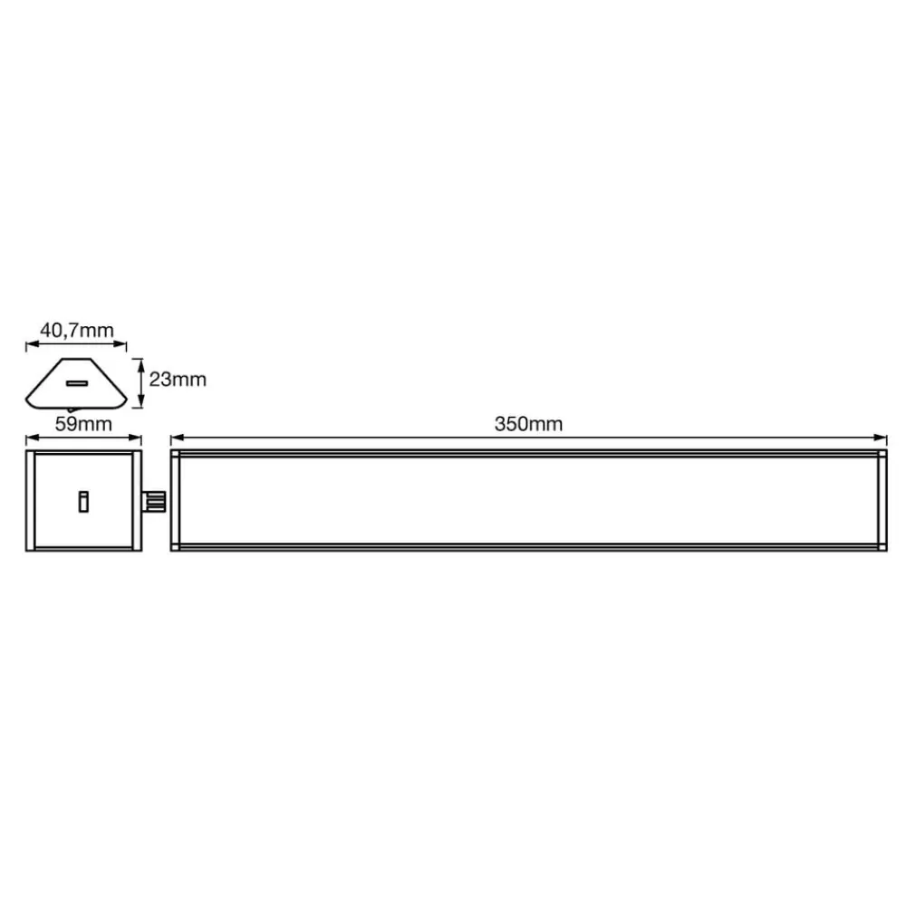 Underskabsbelysning ^ LEDVANCE Cabinet Corner underskabslampe 35cm 2 enheder
