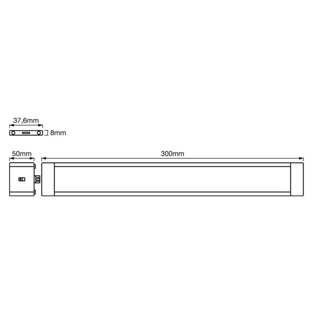 Underskabsbelysning ^ LEDVANCE Cabinet Slim LED-underskabslampe 30 cm
