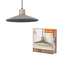 LEDVANCE Pendellamper > Concrete Wood hængelampe, Ø 32 cm, beton, grå