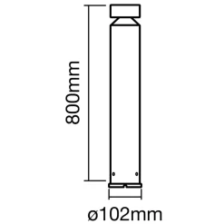Gadebelysning ^ LEDVANCE Endura Style Cylinder LED-vejlampe