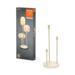 Gulvlamper ^ LEDVANCE gulvlampe Decor Stick 3-lys. Højde 78 cm, beige