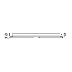 Arbejdsrum/Kontor ^ LEDVANCE LED-kontorhængelampe Office Line 840 længde 112 cm, hvid