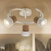 Loftlamper|Loftlamper ^ LEDVANCE LED loftspot Cork, GU10, 3-lys, spiral, hvid