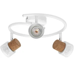 Loftlamper|Loftlamper ^ LEDVANCE LED loftspot Cork, GU10, 3-lys, spiral, hvid