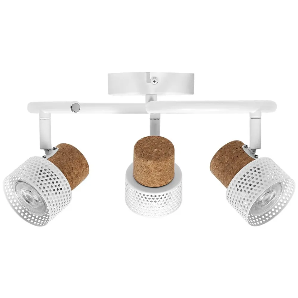 Loftlamper|Loftlamper ^ LEDVANCE LED loftspot Cork, GU10, 3-lys, spiral, hvid