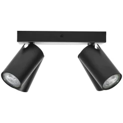 Loftlamper|Spotlights ^ LEDVANCE LED-spot Octagon dæmpbar, 4-lys firkantet sort