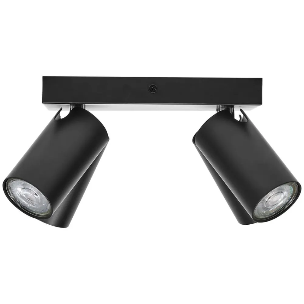 Loftlamper|Spotlights ^ LEDVANCE LED-spot Octagon dæmpbar, 4-lys firkantet sort