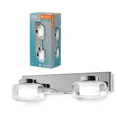 Væg- Og Spejllamper ^ LEDVANCE LED-væglampe Orbis Flame, 2 lyskilder, krom, IP44